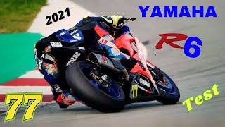 Dominique Aegerter Yamaha R6 Test Barcelonaaragon 2021