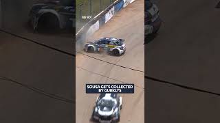 Sousa in the wall 🫣 @fiarallycross