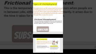 Types of Unemployment - EXPLAINED