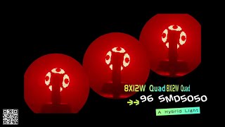Football + Lighting=? Lm 8X12W Quad+96Smd5050 Rgb Chic Sport Moving Head Will Tell You The Answer
