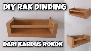 Stop Buang Bungkus Rokok !!! Bisa Jadi Rak Dinding Yang Aesthetic | Ide Kreatif Kardus Kotak Rokok