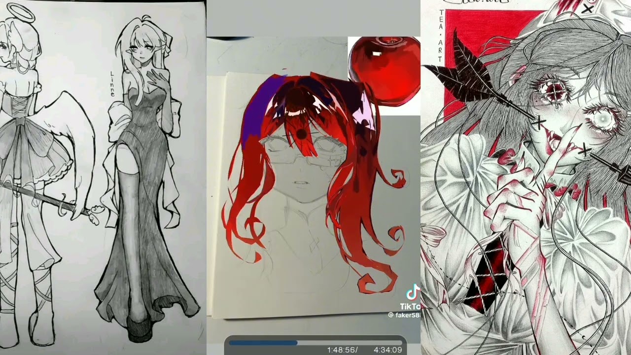 Phần 1 : tổng hợp tiktok của các dân vẽ / artist/ đại thần #art #artist 