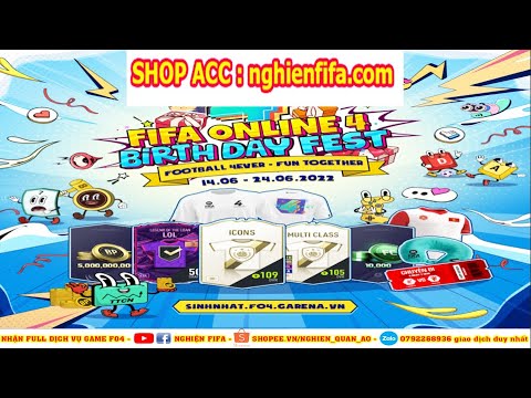 REVIEW FO4 – TEST SỰ KIỆN TẶNG 1000FC FREE – SHOP ACC nghienfifa.com