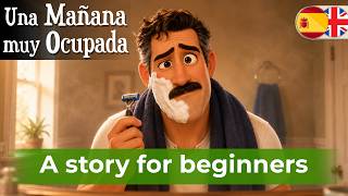 LEARN SPANISH with Short and Easy Story - Una manana muy ocupada A1-A2 Spanish Shadowing Practice