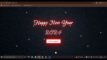Happy New Year 2024 | Happy New Year Wish Using Html CSS JavaScript