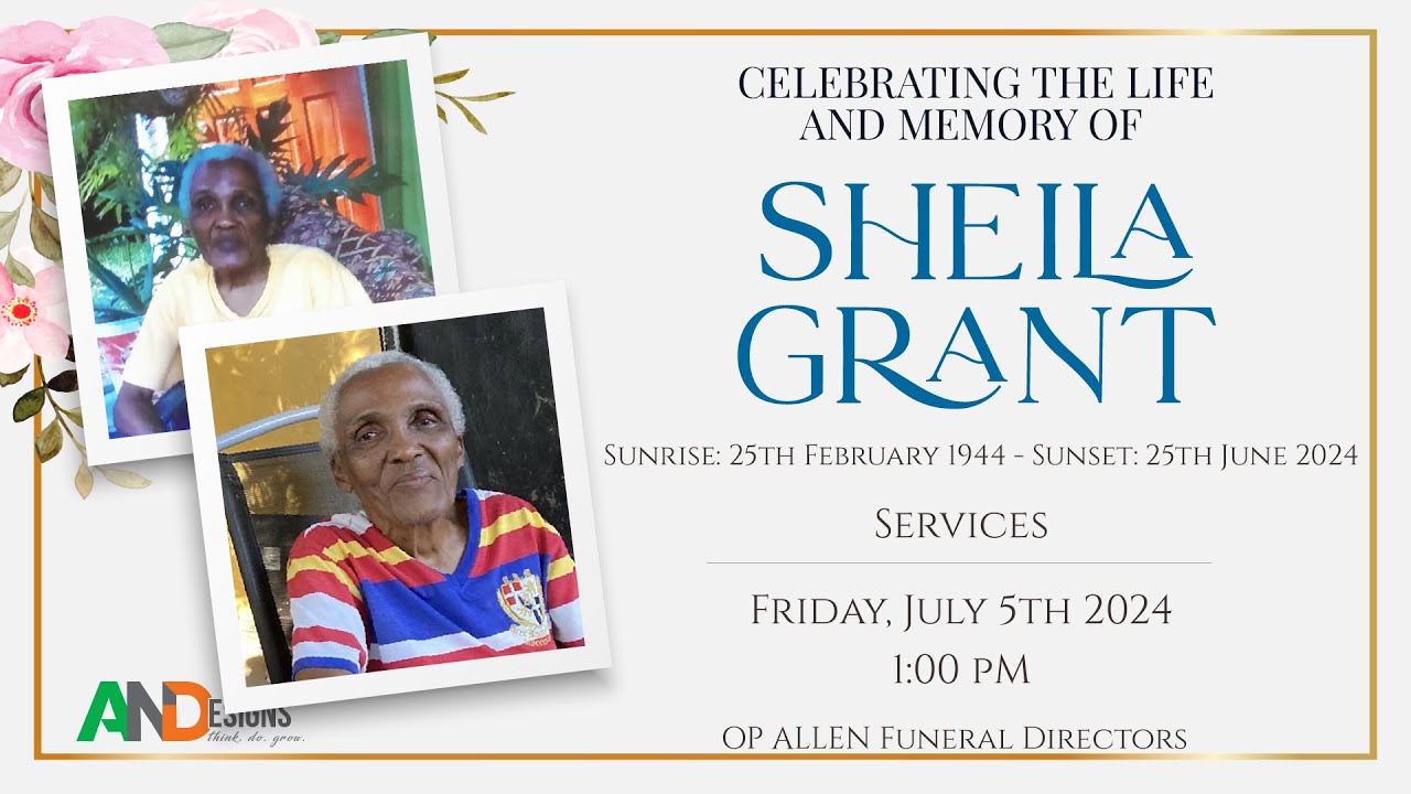 The Funeral Service of Sheila Grant - YouTube