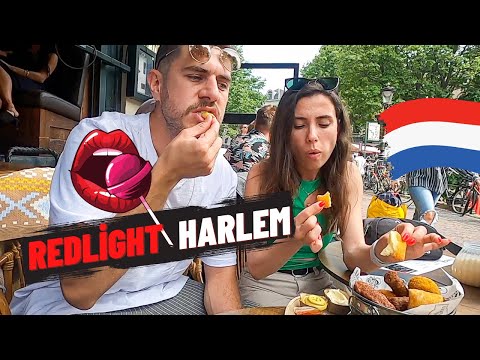 Kız Arkadaşımla Hollanda Sokak Yemekleri! (Harlem Fuhuş Sokağı)-160 🇳🇱