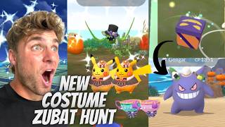 ✨POKEMON GO HALLOWEEN EVENT! NEW Shiny Costume Zubat, Pikachu and Sinistea HUNT LIVE in Pokemon Go!✨