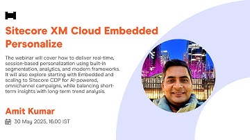Sitecore XM Cloud Embedded Personalize