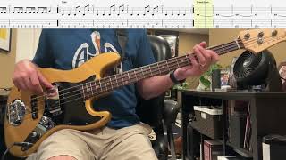 Too Late for Love by Def Leppard Isolated Bass Cover with Tablature and Notation