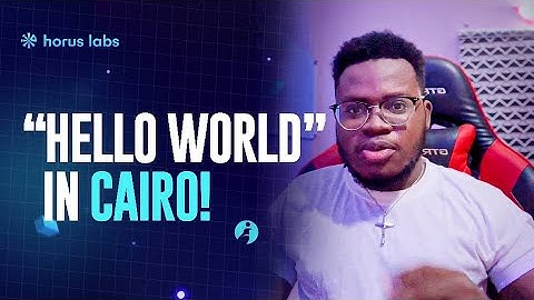 BAC #1 - Hello world in Cairo!