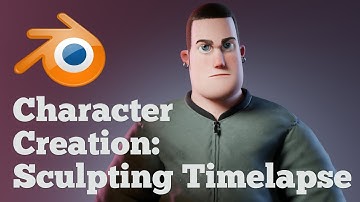 Blender Character Creation: Sculpting the Maquette Timelapse