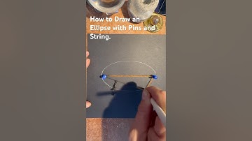 How to Draw an Ellipse with Pins and String. Super Easy and Fast.