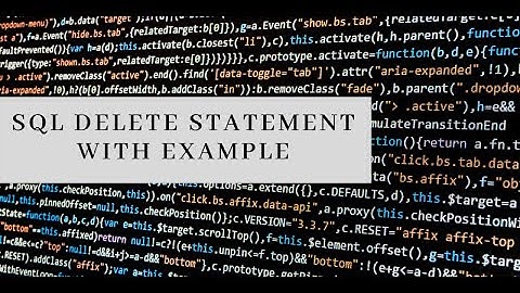SQL Delete & Truncate Statement with Example In Urdu / Hindi - Learncodeweb