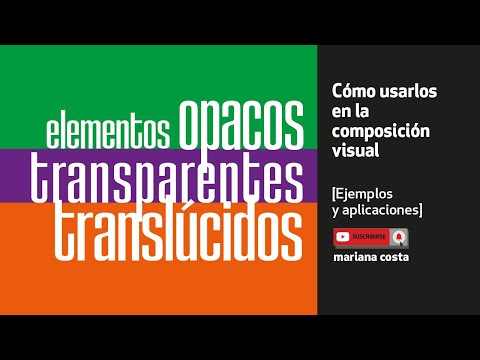 Composición visual 👉Elementos OPACOS, TRANSPARENTES y TRANSLÚCIDOS 🍉 ¡Súper ejemplos!