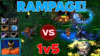 DOTA SVEN 1v5 RAMPAGEEEE! LOL CRAZY DAMAGE (BEYOND GODLIKE)