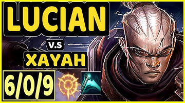 HANS SAMA (LUCIAN) vs XAYAH - 6/0/9 KDA BOTTOM ADC GAMEPLAY - EUW Ranked MASTER