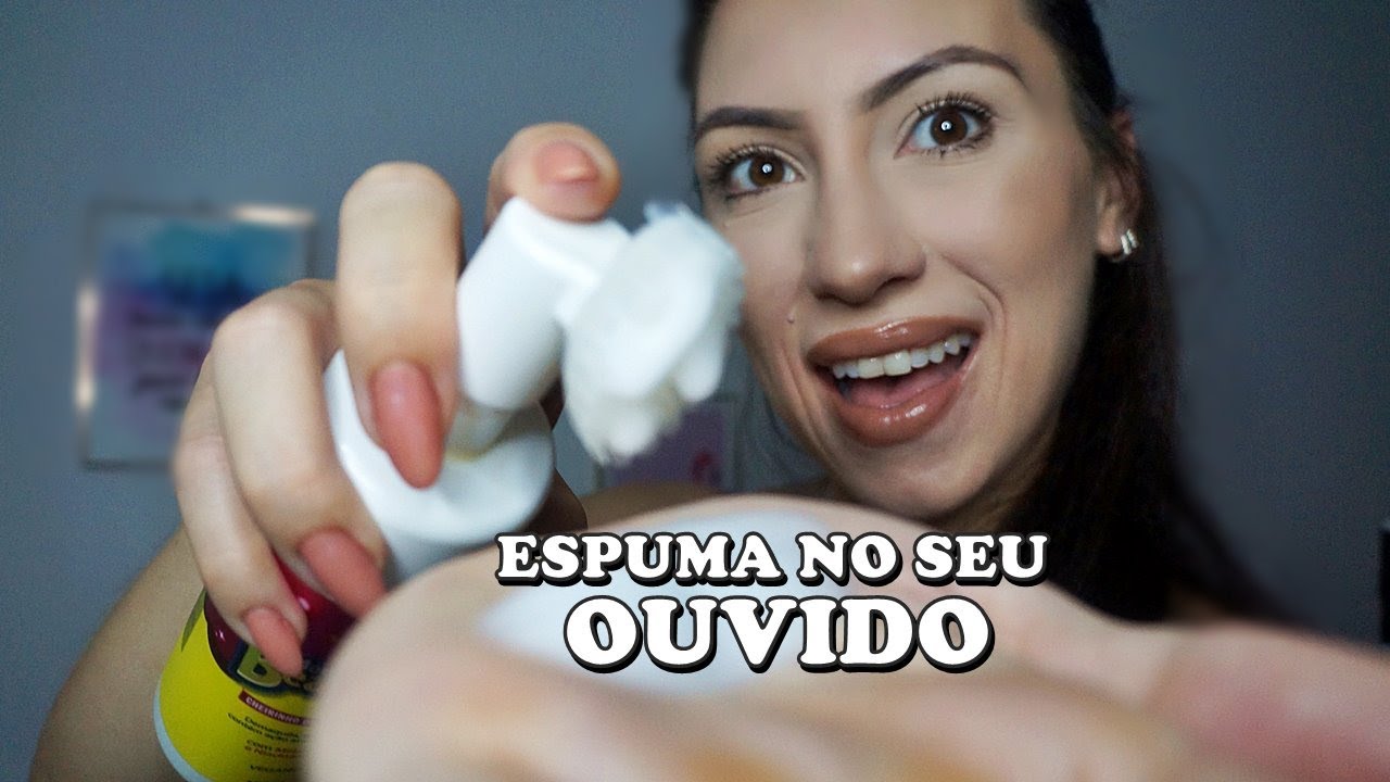 ASMR DURMA AGORA COMO UM NENÉM (sons arrepiantes de espuma e hand movements)