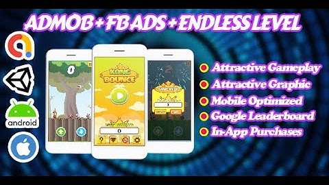 Kong Bounce - Endless Unity Game - Admob + Facebook Ads - Ready To Publish