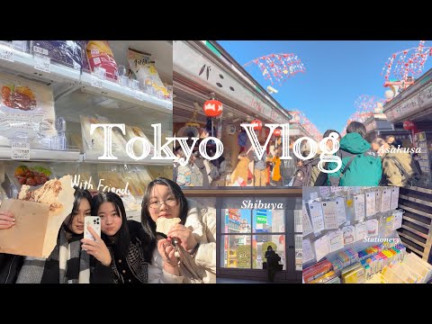 Japan Diaries 🇯🇵 first days in Tokyo, japanese convenience stores, visiting Asakusa and Shibuya