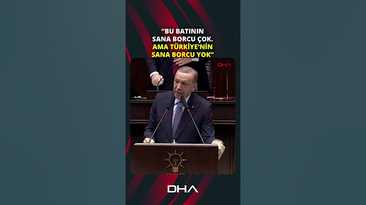 Erdoğan: Ey İsrail, bu batının sana borcu çok. Ama Türkiye'nin sana borcu yok