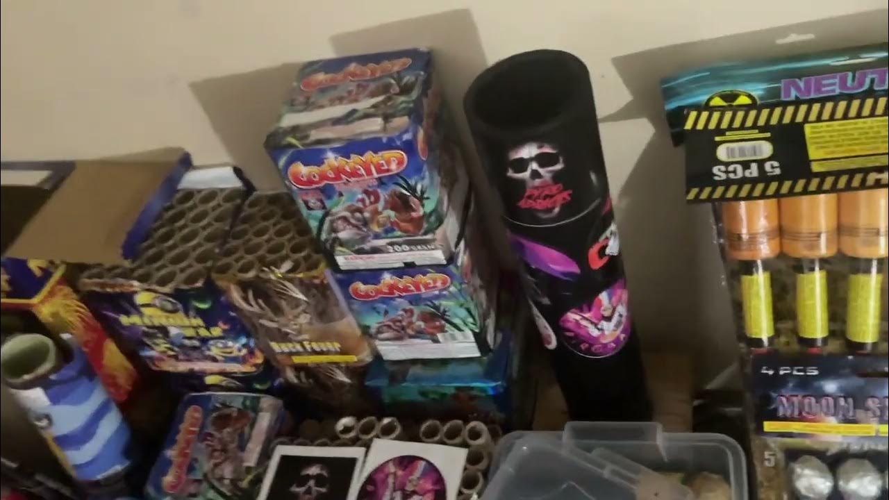 September firework stash update & burn session footage YouTube