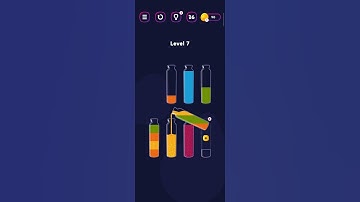 Get color level 7 | Mobile Game |#shorts #bottle #color #game