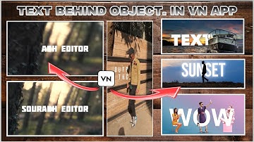 How to text behind the object tutorial in vn video editor | blending tutorial Instagram reels 💥🥳🤩