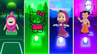 Oddbods Pink 🆚 Hello Kitty 🆚 Masha And The Bear 🆚 Bheem Song Who is Best #tileshop