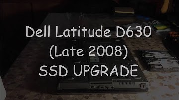 How to install an SSD on a Dell Latitude D630