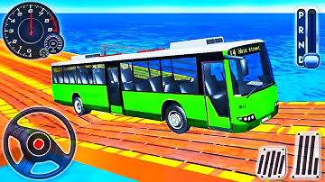 Bus Stunt Racing 2024 - Mega Ramp Driving Simulator 3D - Android  GamePlay #viralvideo #video #fyp