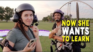 She Had No Idea This Would Happen - Her First Paramotor Flight