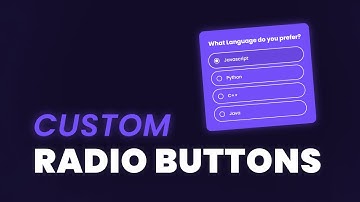 Custom Radio Buttons Using HTML and CSS