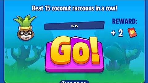 Talking Ben in SPECIAL EVENTS COCONUT CRASH Beat 15 coconut raccoons in a row !