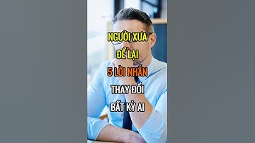 NGƯỜI XƯA để lại 5 lời nhắn thay đổi VẬN MỆNH bất kỳ ai | Chứng Khoán Số Official #shorts