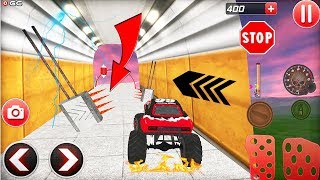 Tricky Mega Ramp Stunts Monster Truck 3D - Car Games - Android Gameplay Video screenshot 3