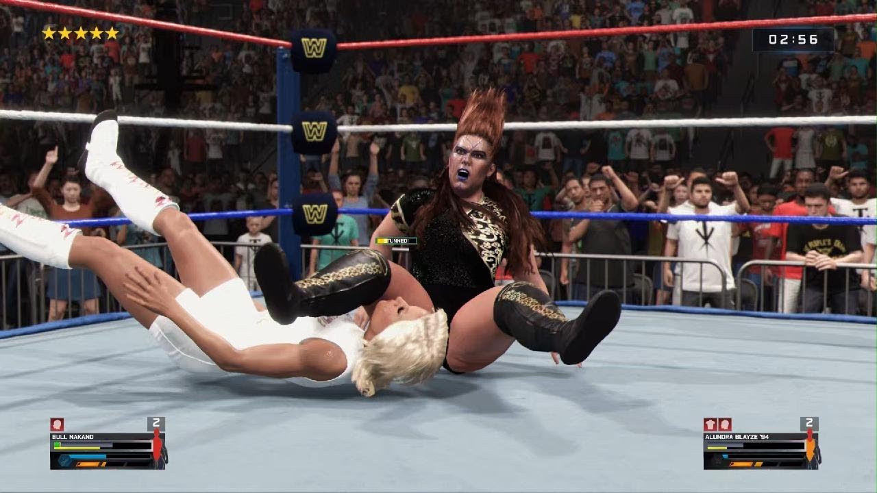 WWE 2K25: Bull Nakano vs. Alundra Blayze for the WWF Women's