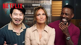 Jennifer Lopez, Simu Liu & Sterling K. Brown React to A.I. Compliments | Atlas | Netflix