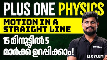 Plus One Physics - Motion in a Straight Line - Most Important Questions | Xylem Plus One