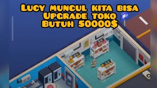 Idle Burger Empire Tycoon. Bagian #2 , “Lucy muncul kita bisa upgrade toko butuh 50k$” screenshot 5