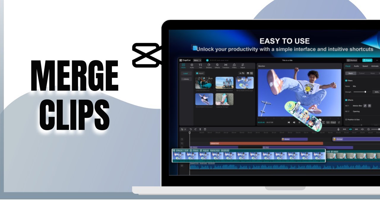 HOW TO MERGE MULTIPLE CLIPS IN CAPCUT PC - YouTube