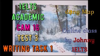 IELTS Cam 16 Test 3 Writing task 1 dạng Map