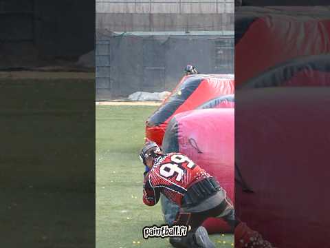 Paintball lens hit in slow motion #shorts #paintball #speedball #paintballing