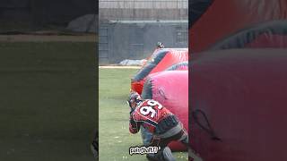 Paintball lens hit in slow motion #shorts #paintball #speedball #paintballing