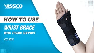 How to Wear and When to Use a Wrist Brace with Thumb Support | Vissco Wrist Brace with Thumb Support