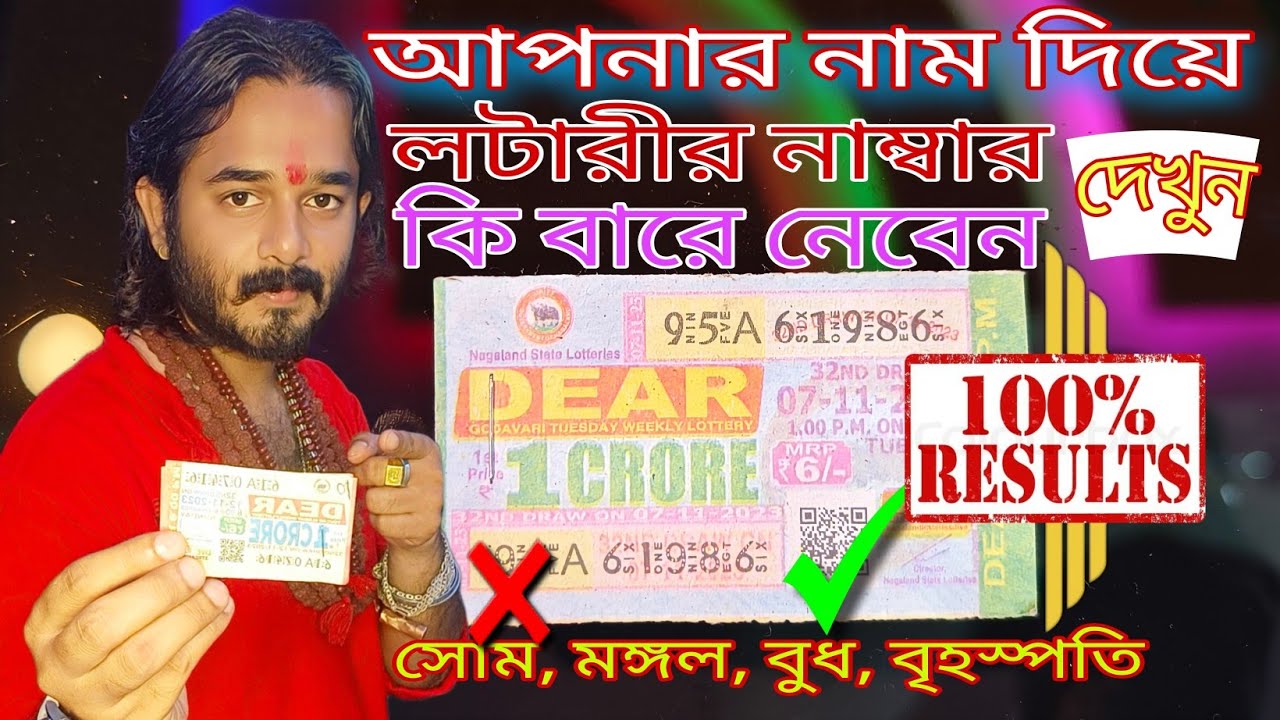 লটারি নেওয়ার শুভ বার|কোন লাকি নাম্বার নেবেন আপনার নাম দিয়ে দেখুন |Joy Maa Manosa Joytish Karjalaya
