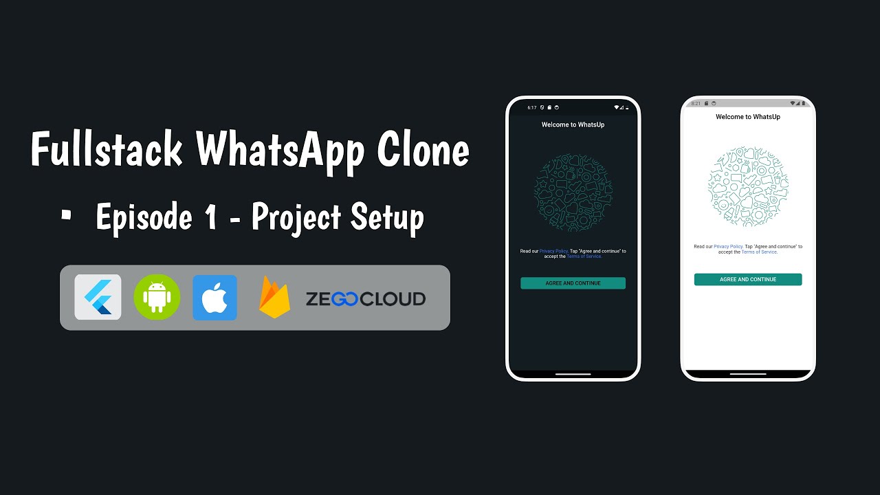 Build A WhatsApp Clone In Flutter - EPISODE 1 - YouTube