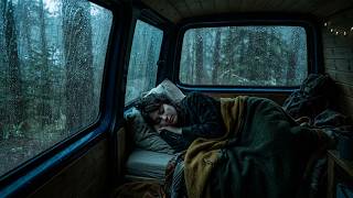 Stormy Rain &amp; Thunder from Inside Car | Help Study, Meditation, PTSD, Insomnia &amp; Tinnitus