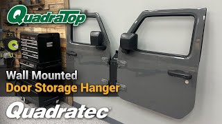 QuadraTop Wall Mounted Door Storage Hanger for Jeep CJ, Wrangler & Gladiator