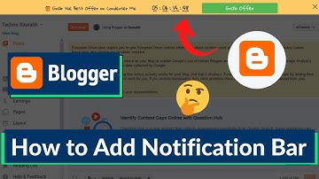 🔥 How to Add Floating Bar in Blogger | Add Notification Bar with Link in Blogger